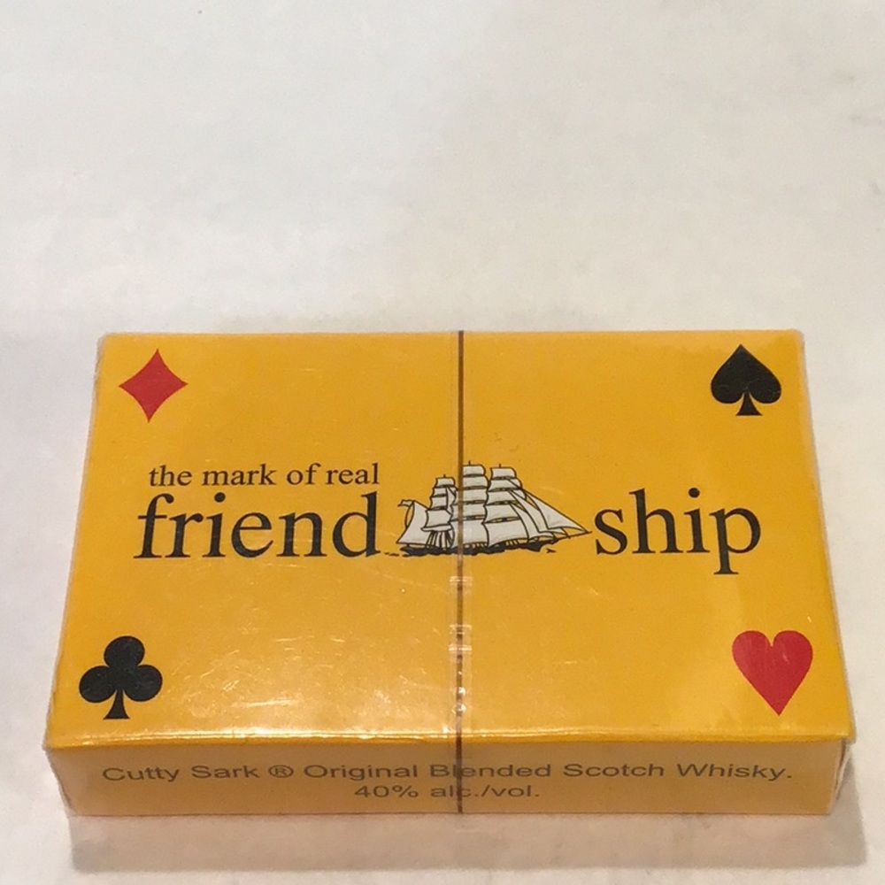 Cutty Sark sealed playing cards, collectible.